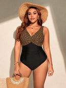 Maiô Geométrica Plus Size